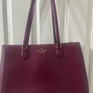 Kate Spade Burgundy Tote Bag